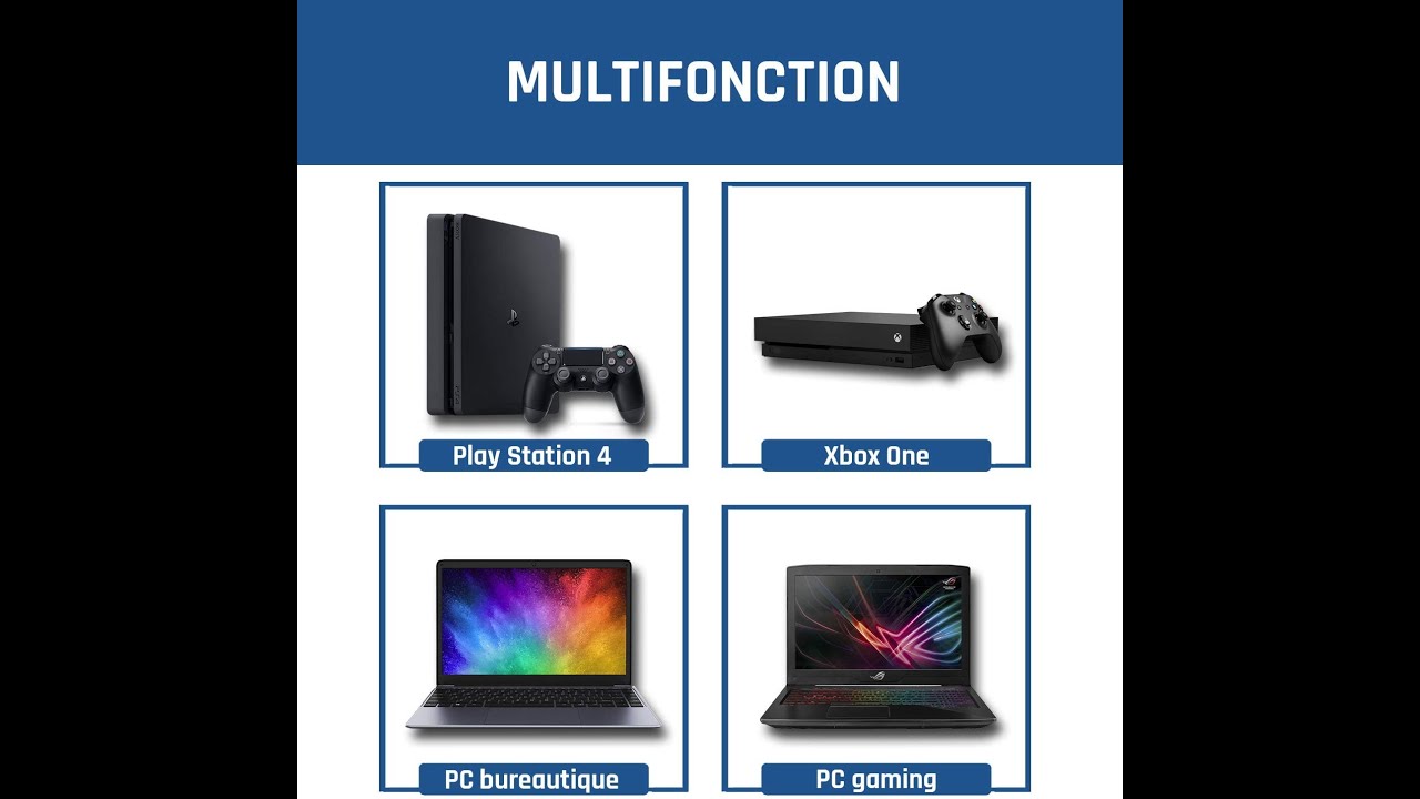 KLIM Wind - Refroidisseur Ordinateur Portable +    PC Portable PS4 Xbox - Version 2021