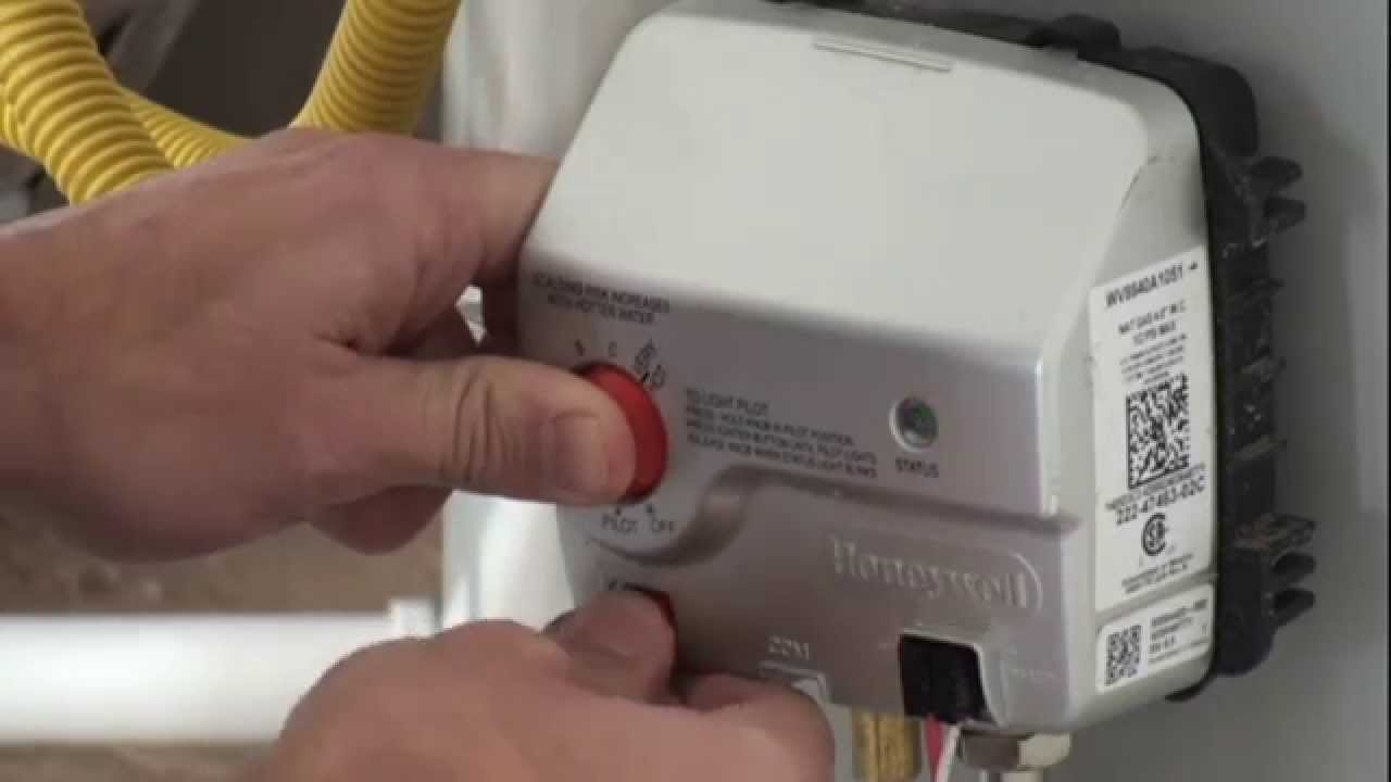 How to check and light water heater pilot light - YouTube