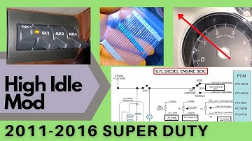 HOW TO: HIGH IDLE MOD 2011-2016 FORD SUPER DUTY | SEIC IDLE | PTO IDLE | FAST IDLE | AUX SWITCH