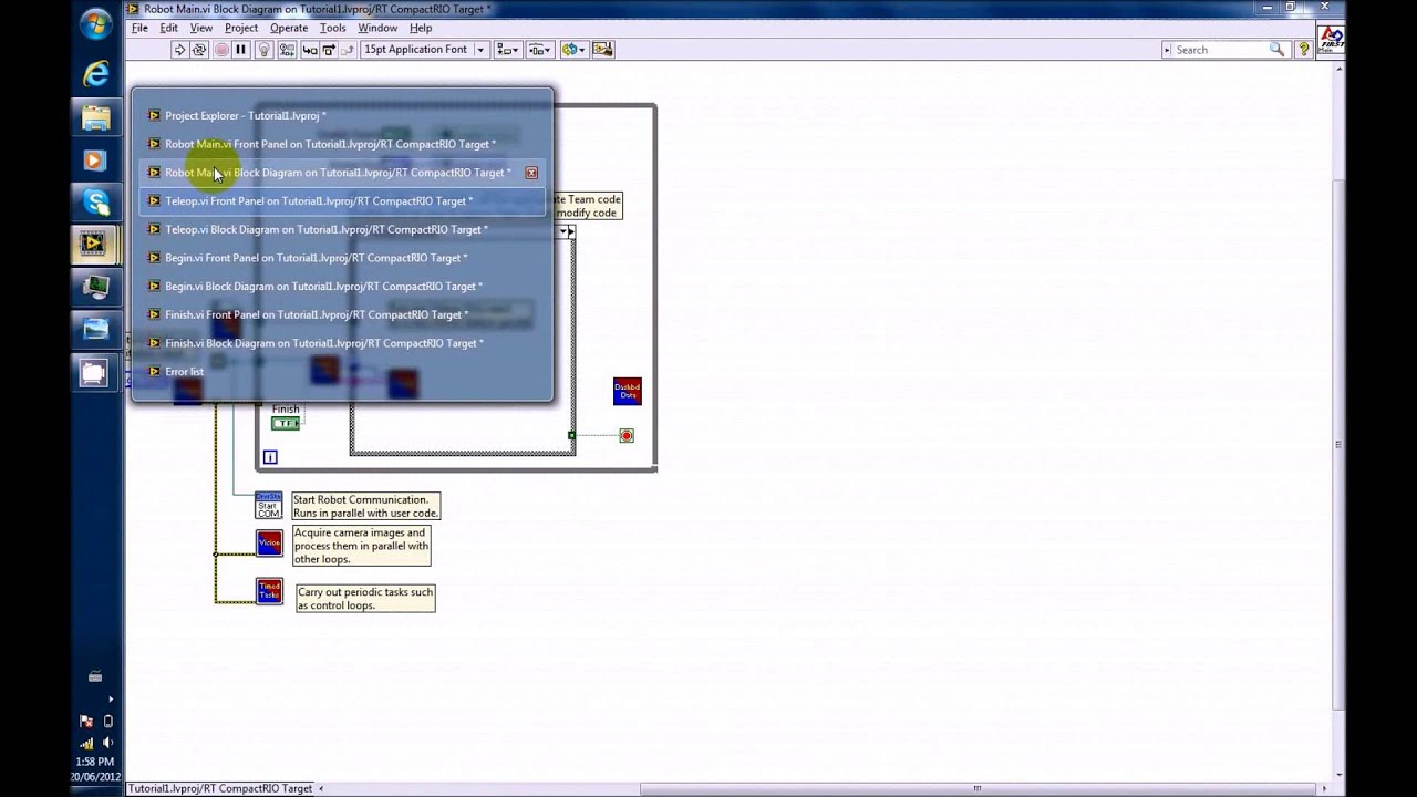 LabVIEW Tutorial #11: Programming the Ball Pick-up Mechanism Part 1 ...
