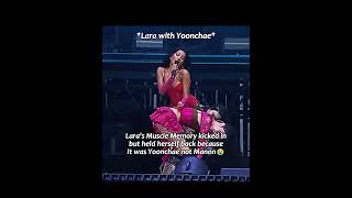 Lara realised it's not Manon.....#katseye #fyp #kpop #lara #manon #yoonchae