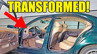 Restoring A Rare and Totally DESTROYED E39 BMW Interior For $200! Super Satisfying Transformation!