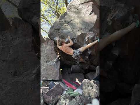 Beta Video for climb Rail Gun Left v8, Devil's Lake