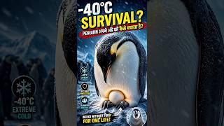 Penguin Survival Hack 😳 Protecting Eggs in Antarctica! #facts #wildlife #science