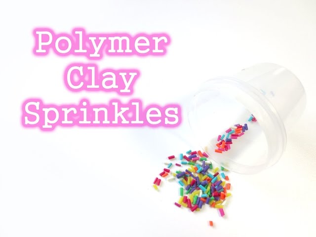 Did you know that you can make your own polymer clay sprinkles instead of  wasting your money on store bought ones? Let me show you how., By The  Creative Siren