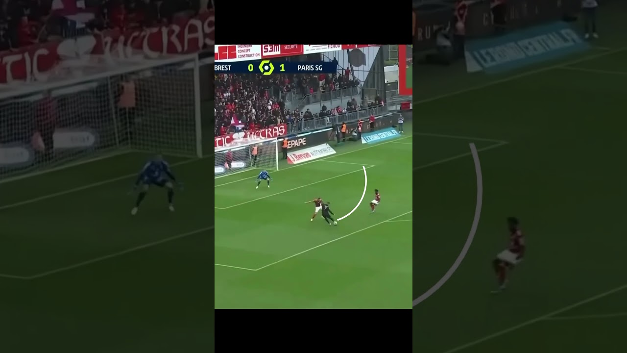 Kyllian Mbappe's signature finish  