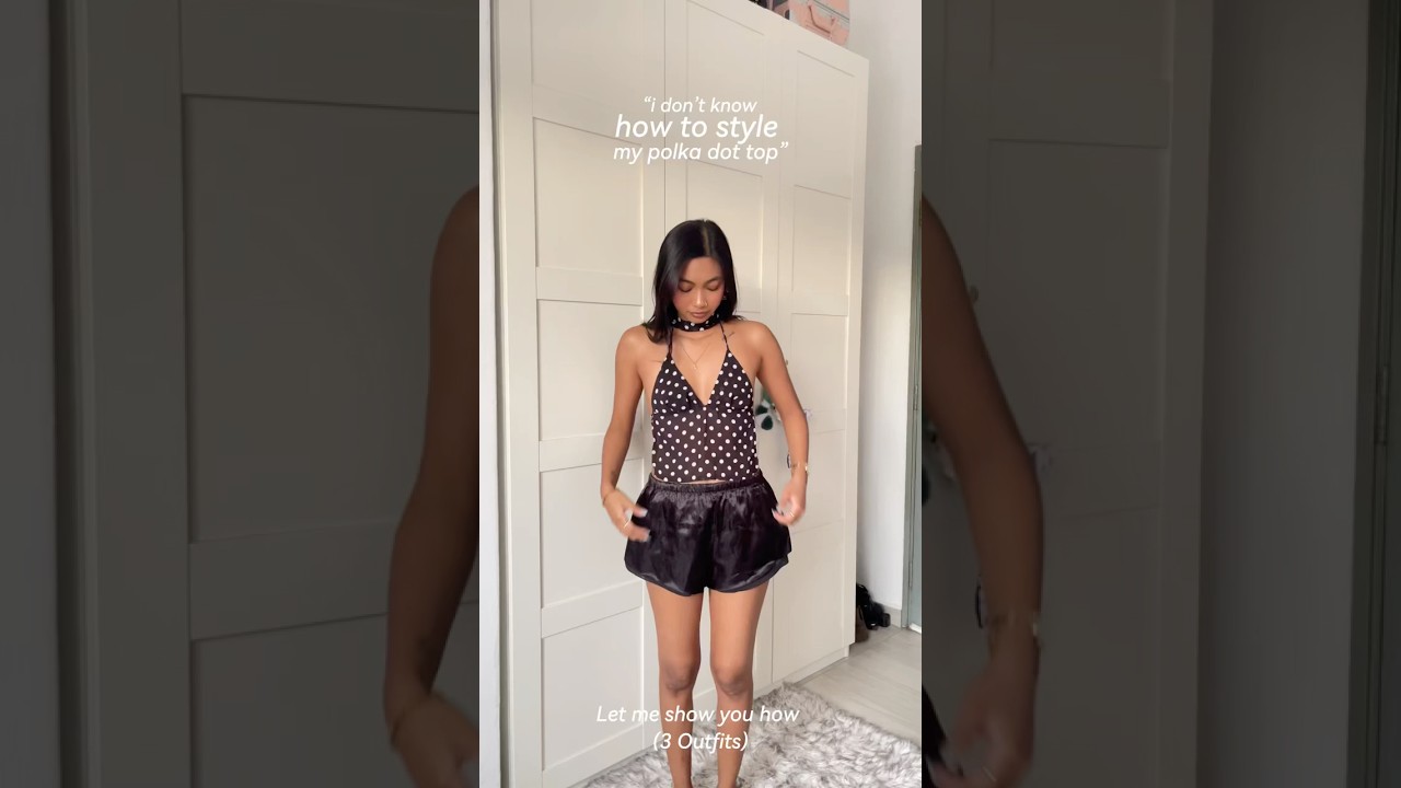 polka dots ✨ timeless & flirty, just how i like it 🖤✨ | 3 outfit ideas