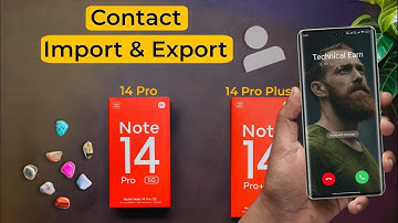 How to Import & Export Contacts in Redmi Note 14 Pro /  Redmi Note 14 Pro Plus