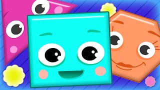 SHAPES SONG for Children! Finger Family - Daddy Finger