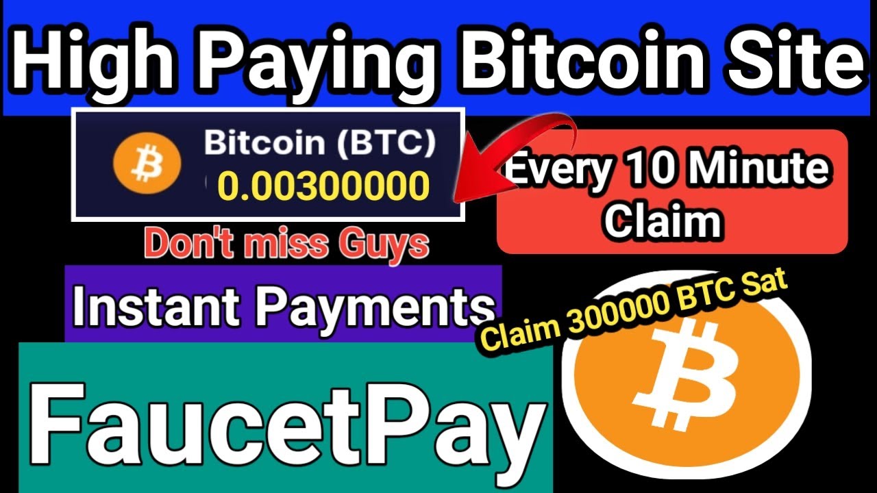 High Paying Bitcoin Faucet || Earn 300000 BTC Satoshi | Claim Every 10 Minute | Unlimited Claim🤑