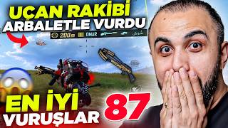 200 METREDEN UÇAN ADAMI ARBALETLE HAVADA VURDU 😱 EN İYİ VURUŞLAR #87 - PUBG Mobile