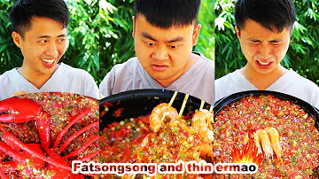 latest mukbang | chinese food | fat songsong and thin ermo | spicy food | ASMR MUKBANG