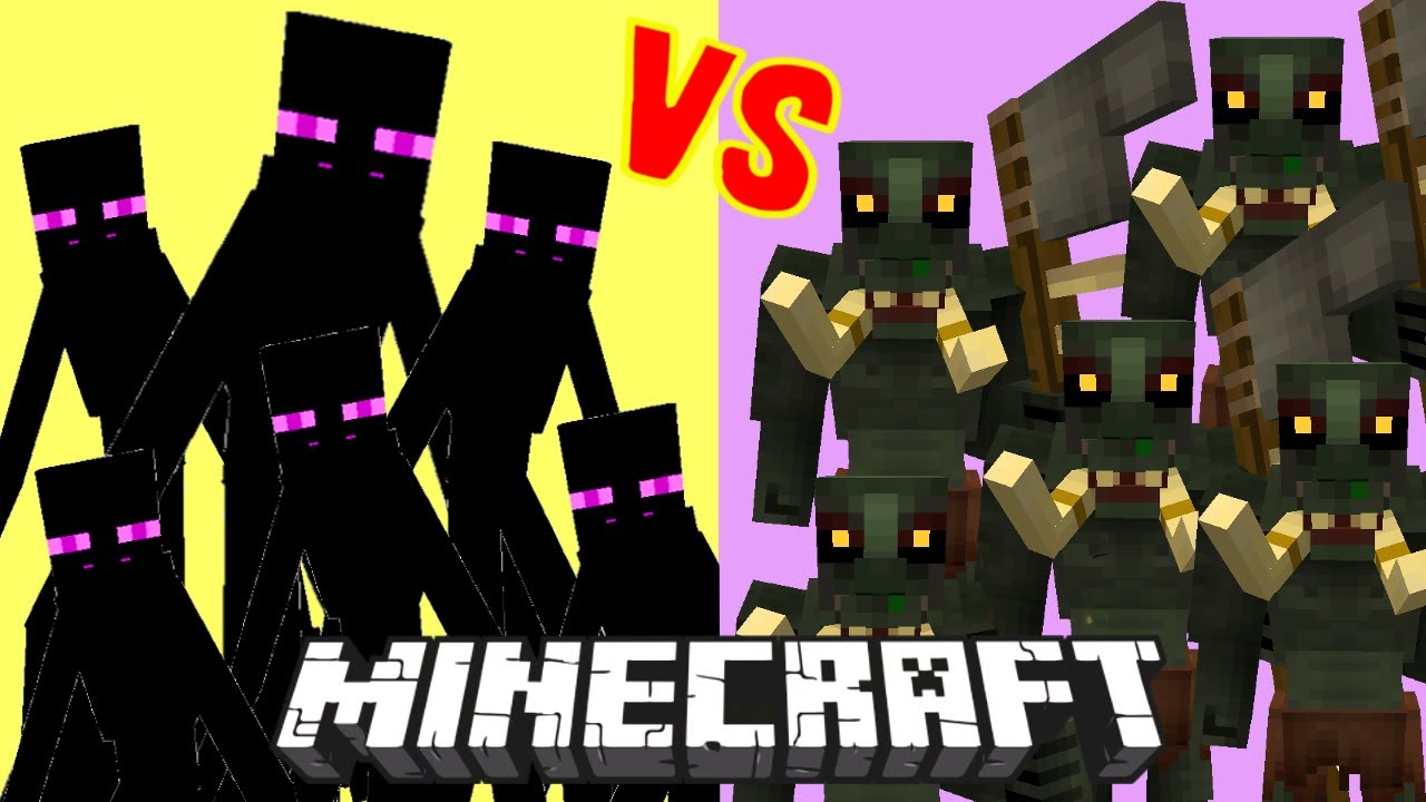 Troll VS. Mutant Enderman. Mutant Creatures Beasts Minecraft Ice and Fire Monsters Mob Battle