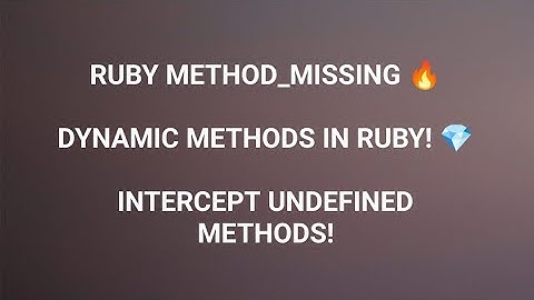 Ruby method_missing Example: Dynamic Method Handling with Logging