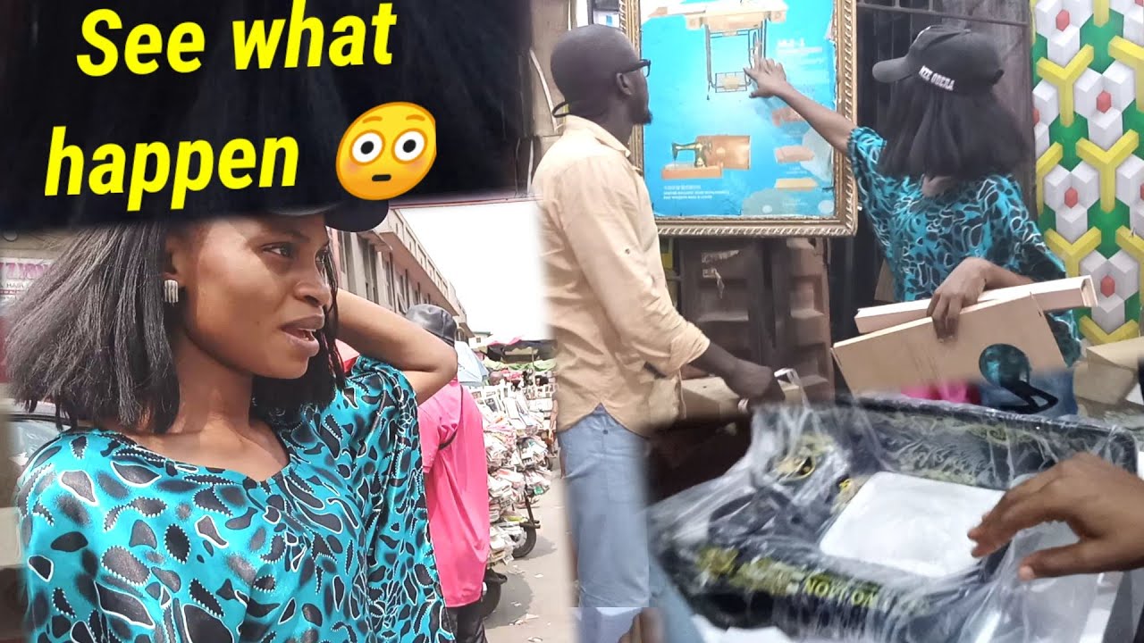 Market Vlog, Buying my first sewing machine and this happened😳.Where to