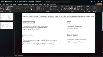 Domain-Specific Intelligent Chatbot for SMEs using Fine-Tuned LLMs with RAG(Milestone-1)