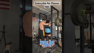 Girl squats 295lbs for new PR #shorts #girlswholift #squat #powerlifting #fitness #bodybuilding