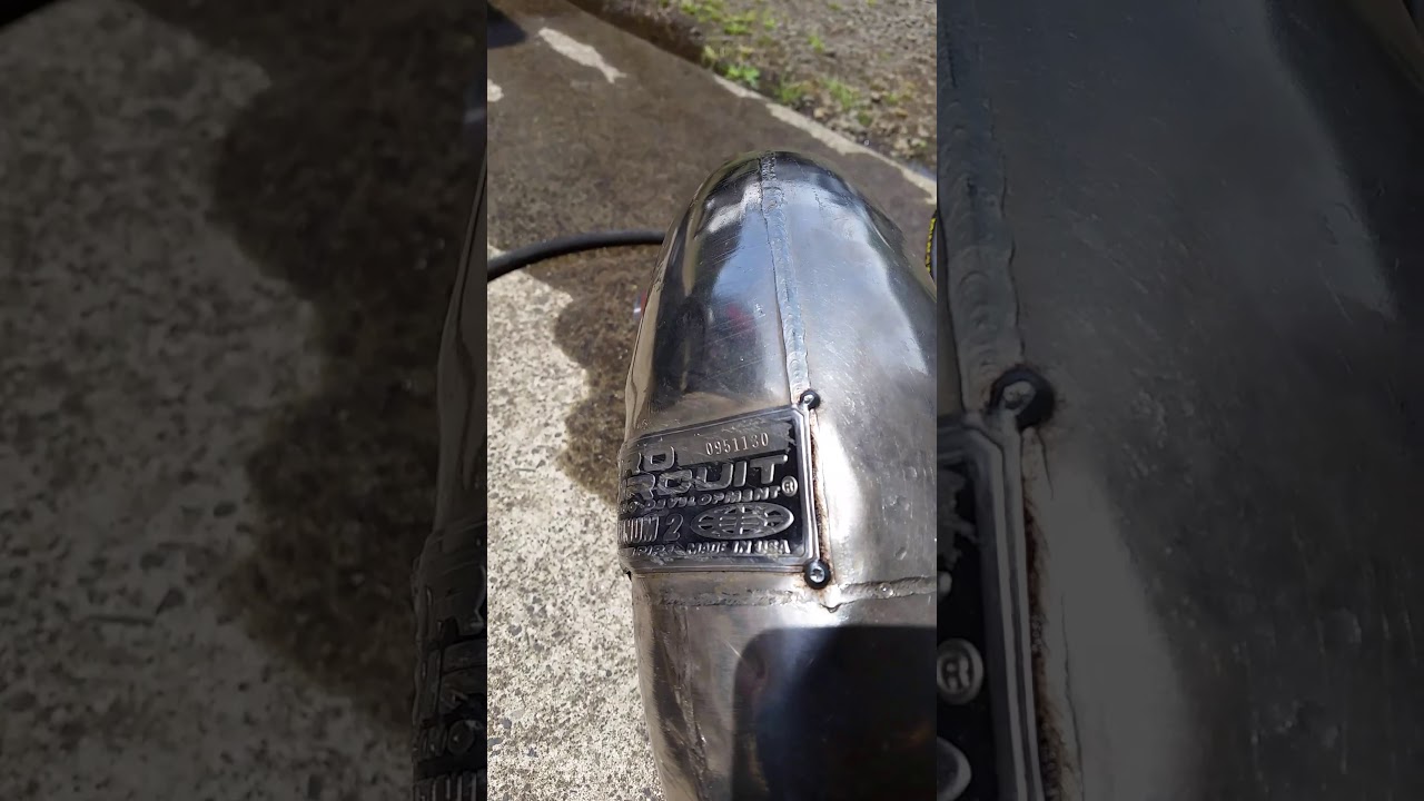 Two Stroke pipe dent repair. - YouTube