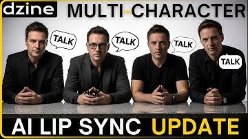 Lip Sync 4 karakters + meerdere regels: Dzine AI Lip Sync UPDATE