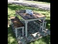 Furniture Redo: Butcher Block Table and Two Benches Furniture Redo: Butcher Block Table and Two Benches