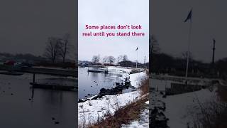 Frozen lake | Unrealistic place | Ducks | serene destination | Bird watching #snow #facts #life
