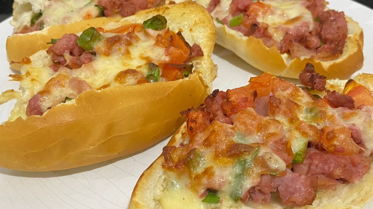 Lanche rápido, fácil e barato na Air Frayer | Pão recheado com linguiça ...