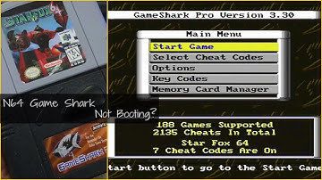 Extra - N64 Game Shark Not Booting?