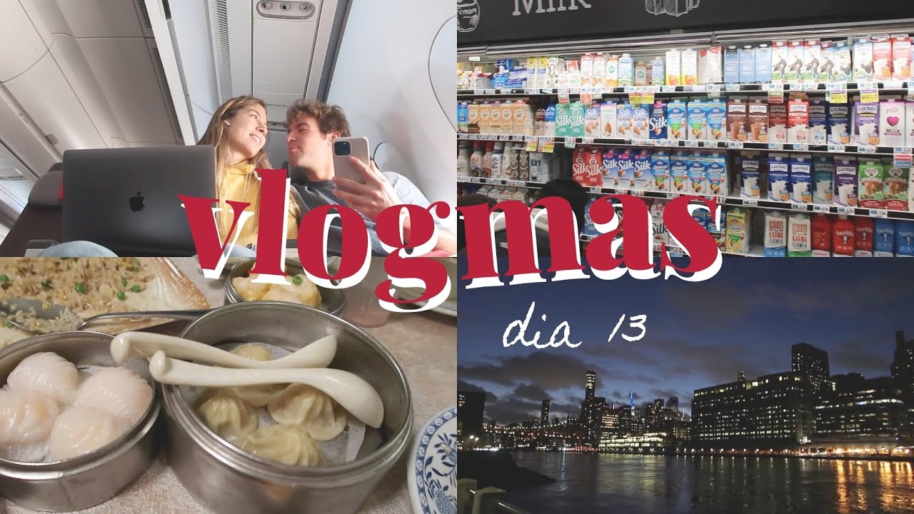 VLOGMAS DÍA 13- nos vamos a NY, cenamos dumplings por 20$ y hacemos la compra