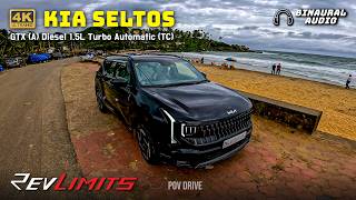 2026 Kia SELTOS GTX Diesel 1.5 AT POV Drive | Binaural Audio 🎧 | Pure ASMR | Trivandrum | Revlimits