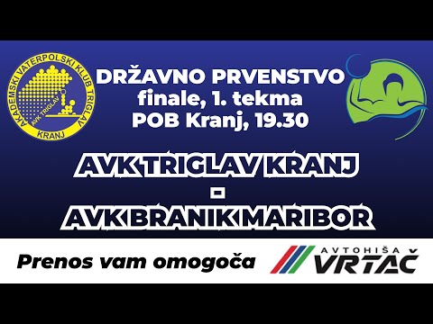 Final of the national water polo championship - 1st match - AVK Triglav Kranj vs. AVK Branik Maribor