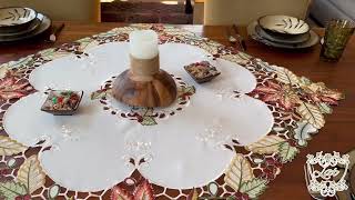 Fall Leaf 33 Square Table Topper