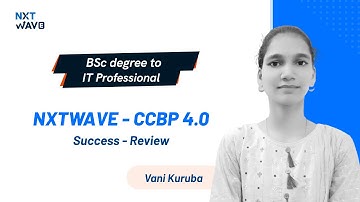 From B.Sc to IT Career Success: How NxtWave Intensive 2.0 Transformed Vani’s Career 👏