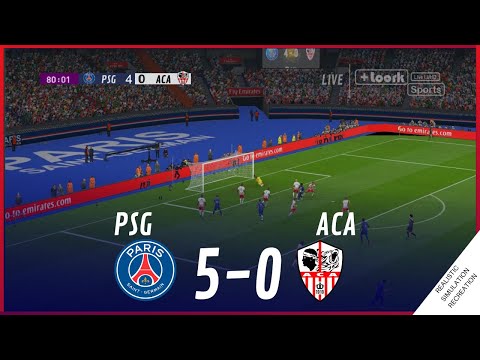 PSG vs. AJACCIO [5-0] • MATCH HIGHLIGHTS | VideoGame Simulation & Recreation