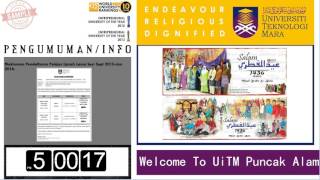 Digital Signage Layout for UiTM Puncak Alam Campus