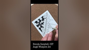 Mindful Monday 3. Draw along with me and create this tile using the Zentangle Method. #zentangle