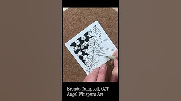 Mindful Monday 3. Draw along with me and create this tile using the Zentangle Method. #zentangle