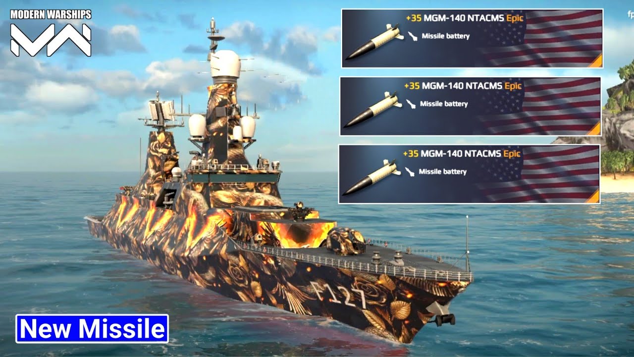 MGM-140 NTACMS New Tier 3 Missile Gameplay - Modern Warships