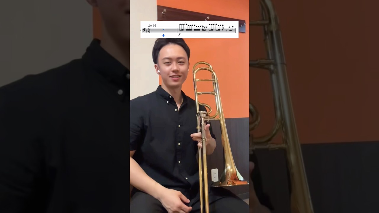 髭男の『Tattoo』このグルーヴ、トロンボーンに合いすぎ🪊#髭男 #tattoo#trombone #吹奏楽 #トロンボーン