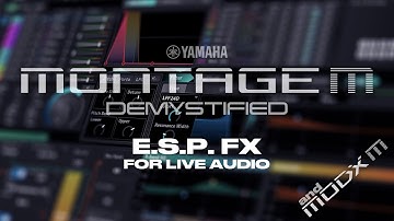 Using Yamaha MONTAGE / MODX M E.S.P. to process external audio in Ableton Live, Logic and Cubase