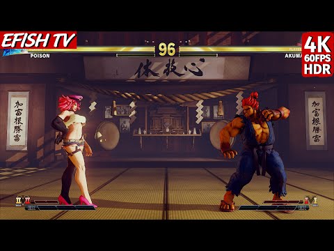 Poison vs Akuma (Hardest AI) - Street Fighter V