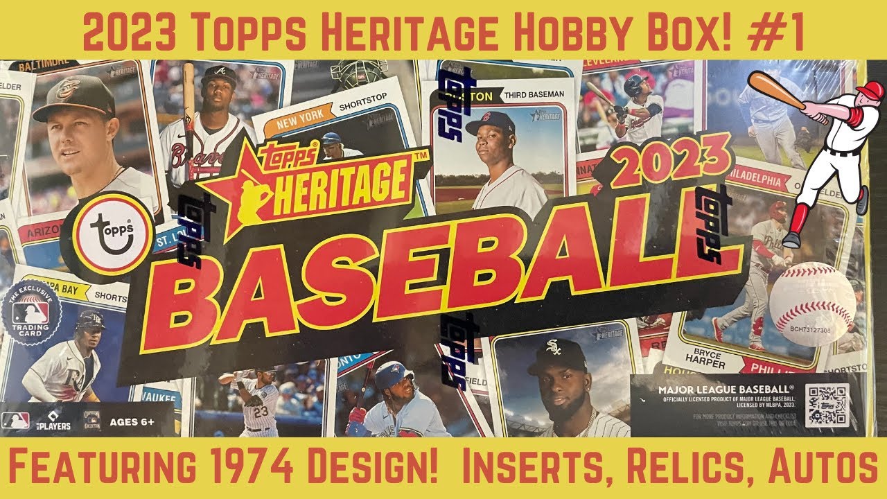 2023 Topps Heritage Hobby Box! Featuring 1974 Designs! YouTube