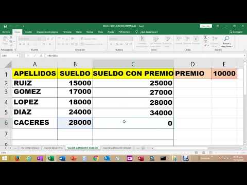 EXCEL  VALOR
