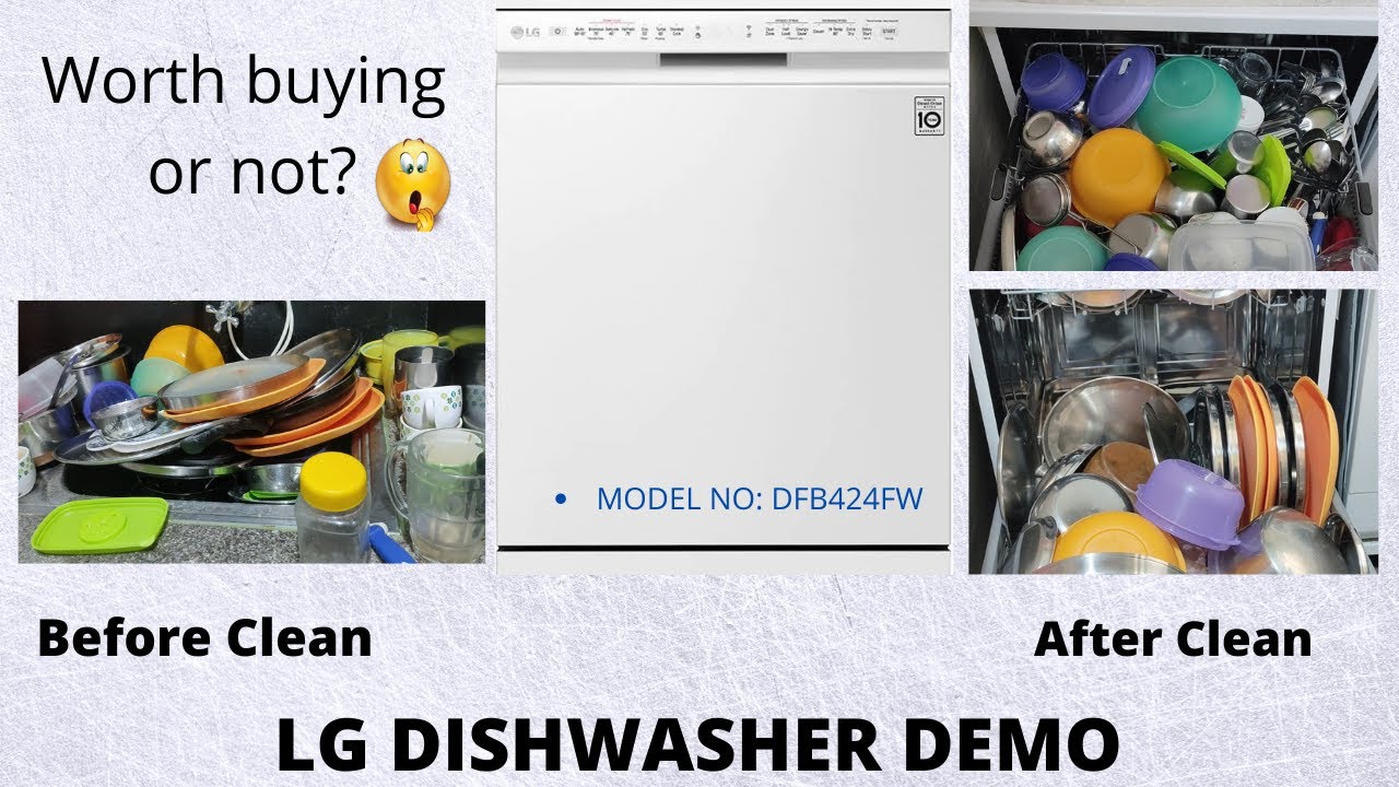 LG Dishwasher DFB424FW Full Demo Best Dishwasher India How to Load
