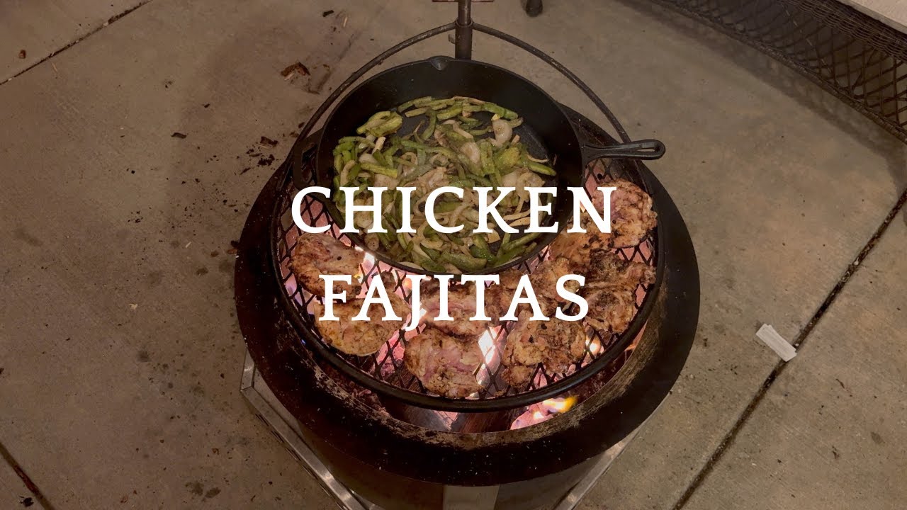 Perfect Chicken Fajitas Over Live Fire | Chicken Thighs, Peppers & Onions On The Breeo