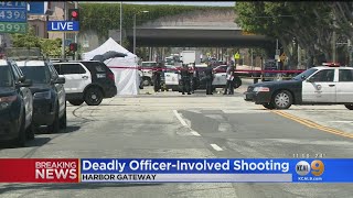 Armed Suspect Shot, Killed By LAPD In Harbor-Gateway
