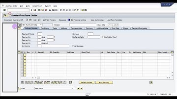 How to create a Purchase Order in SAP - SAP MM basic Video