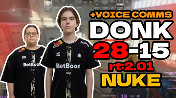 donk (28-15) rt:2.01 w/magixx +VOICE COMMS l (nuke) l EU FACEIT RANKED #cs2 #pov