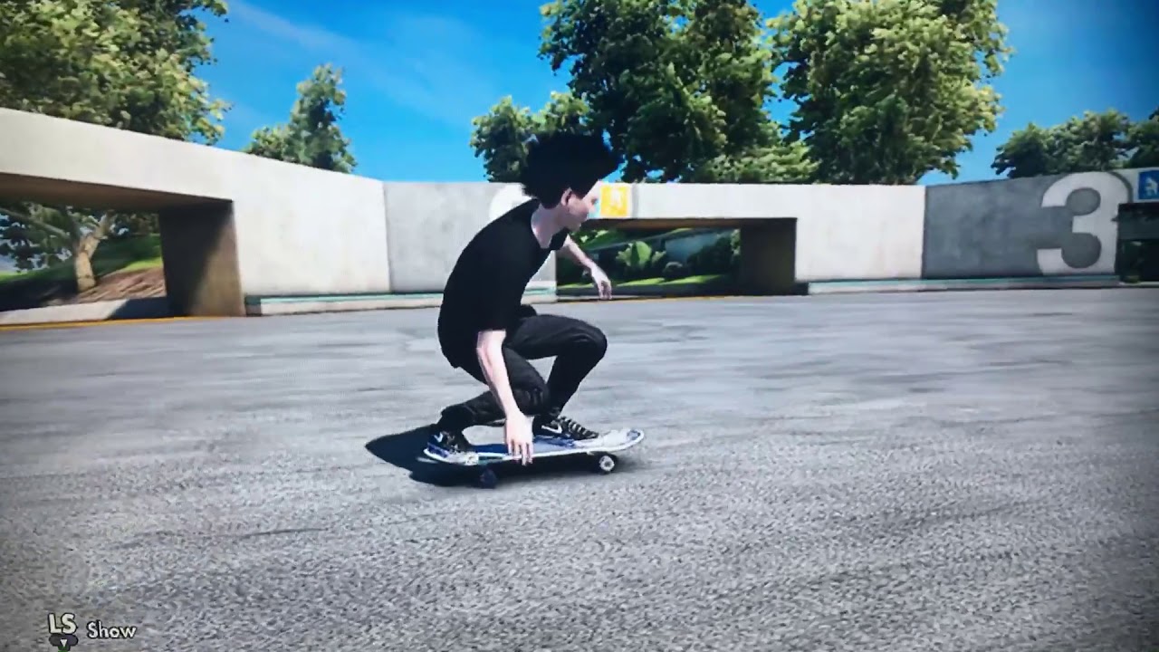 Skate 3 Flair (backflip 180) finger flip flat YouTube