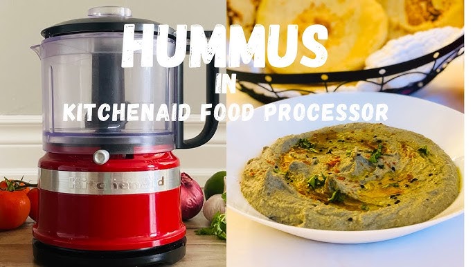 Easy Pesto in the KitchenAid 3.5 cup food processor. We call it a