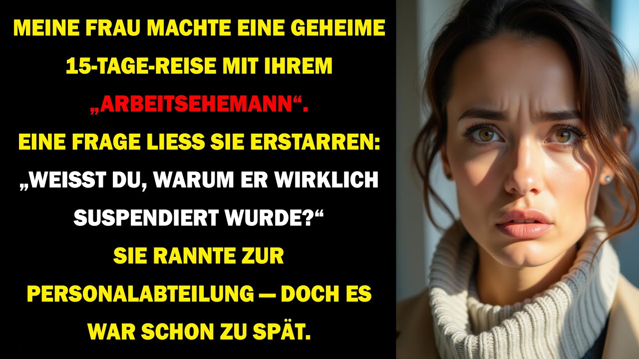 MEINE FRAU FLOH MIT IHREM „ARBEITSEHEMANN“ – DOCH EINE FRAGE LIEß IHRE FASSADE ZERBRECHEN